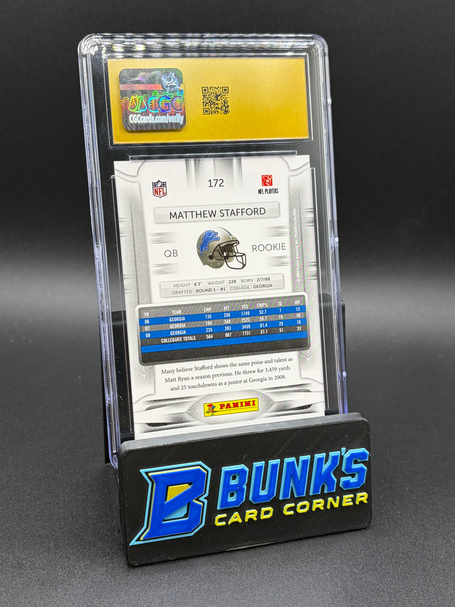 2009 Matthew Stafford Playoff Prestige CGC Pristine 10 RC
