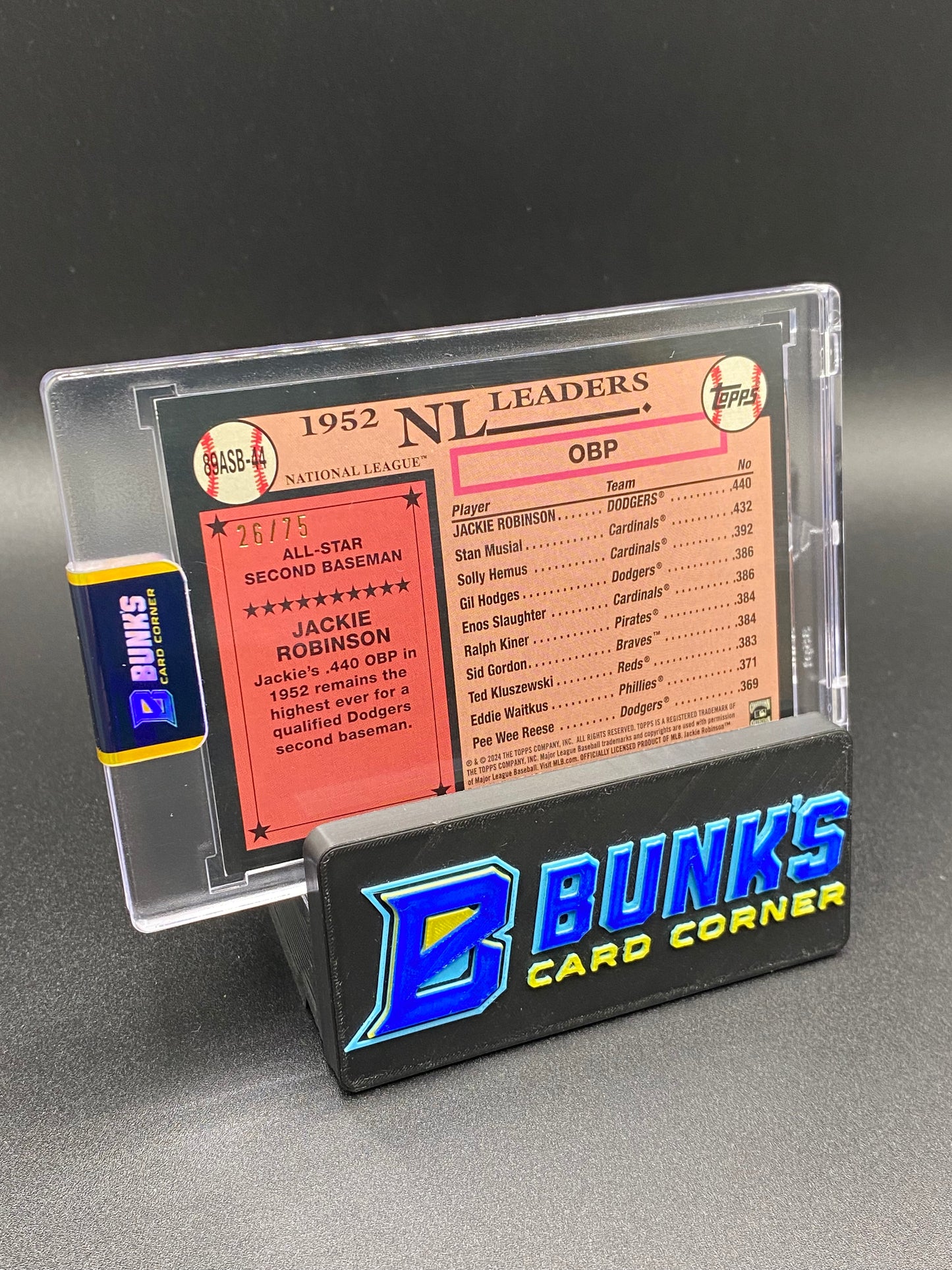 2024 Jackie Robinson '89 Purple Ice 26/75