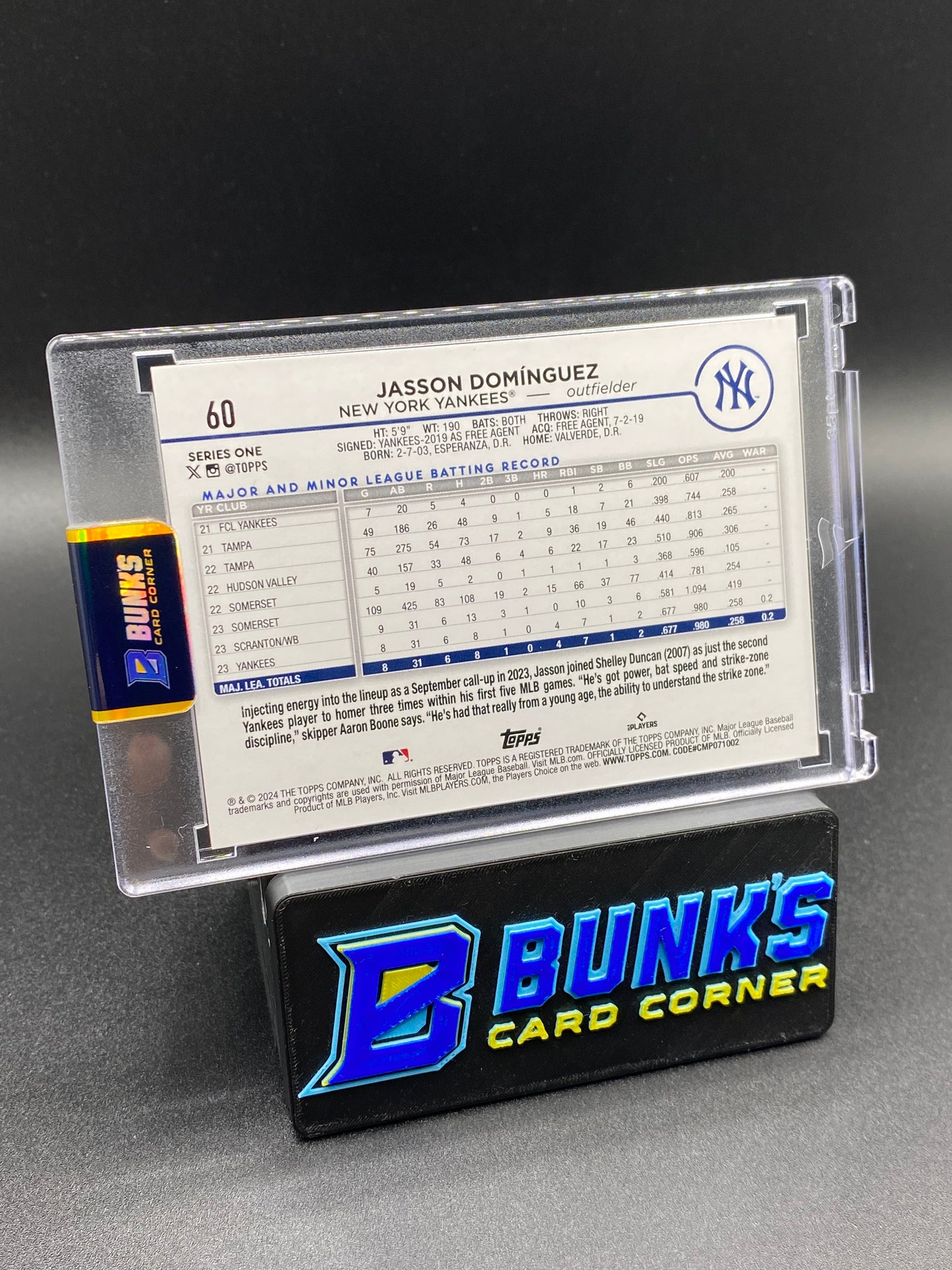 2024 Jasson Dominguez Purple SP RC