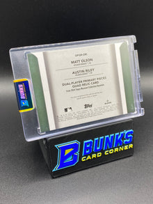 2024 Matt Olson & Austin Riley Quad Relic Card 8/20