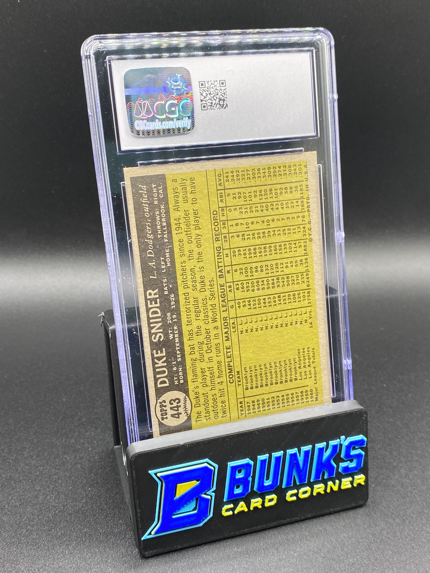 1961 Duke Snider CGC 5.5