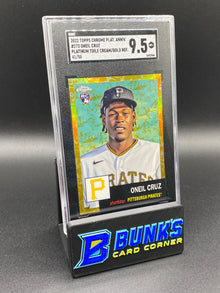 2022 Oneil Cruz Platinum Toile Cream/Gold ref. 41/5 SGC 9.5