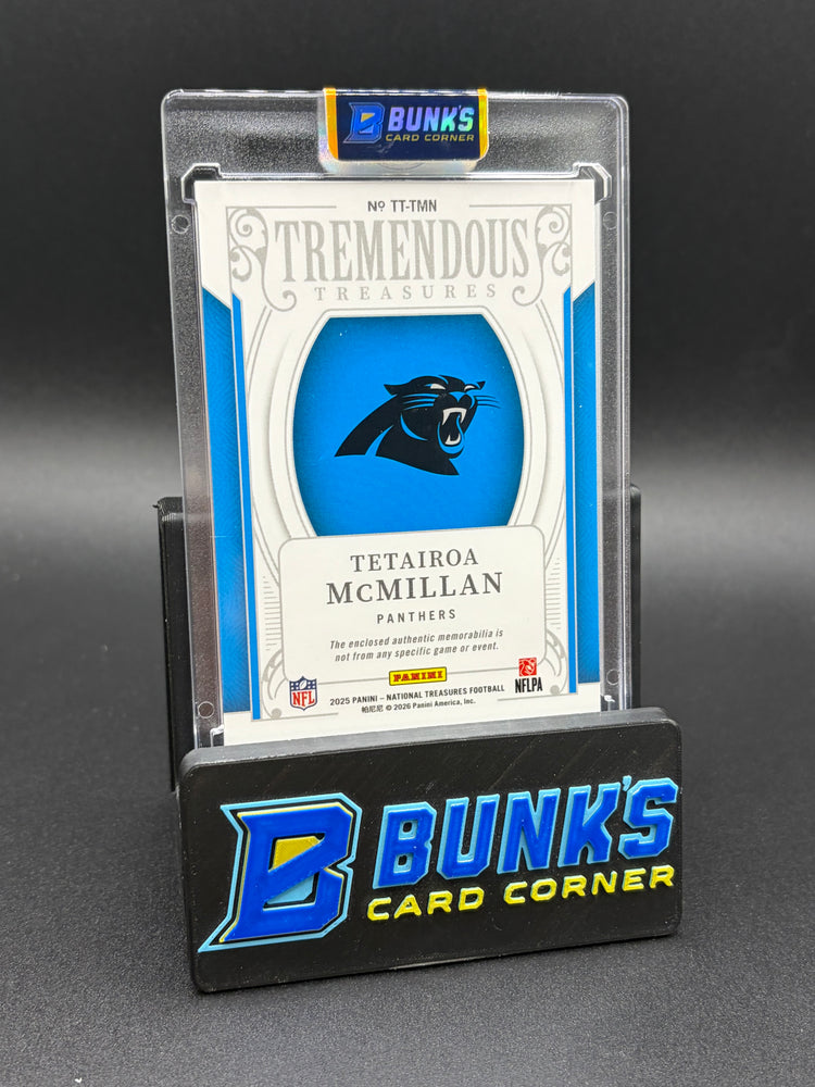 2025 Tetairoa McMillan Tremendous Treasures Patch RC 25/99