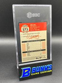 2022 Oneil Cruz Platinum Toile Cream/Gold ref. 41/5 SGC 9.5