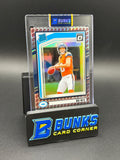 2024 Bo Nix Donruss Emoji SSP RC Left Corner Damage