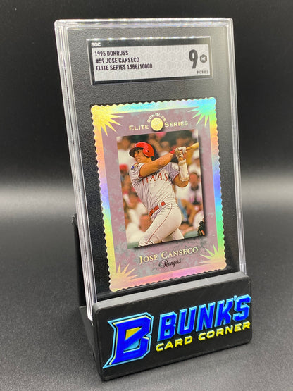 1995 Jose Canseco Elite Series 1389/10000 SGC 9