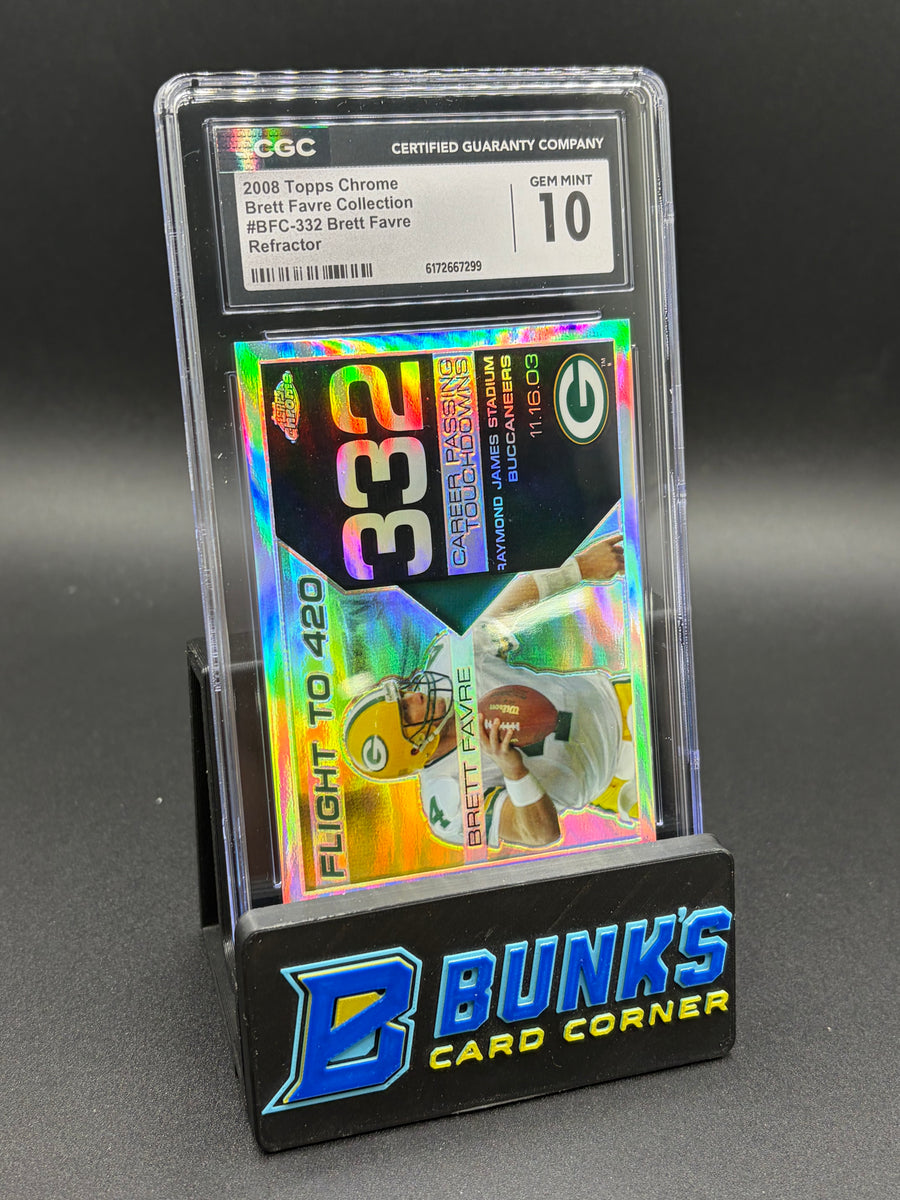 2008 Brett Favre Refractor Topps Chrome CGC 10 117/199