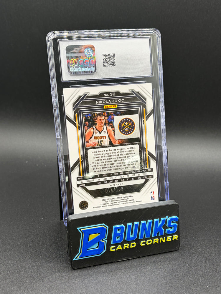 2022-23 Nikola Jokic Blue Prizm CGC 10 14/199