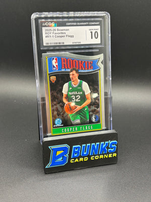 2025-26 Cooper Flagg ROY Favorites CGC 10 RC
