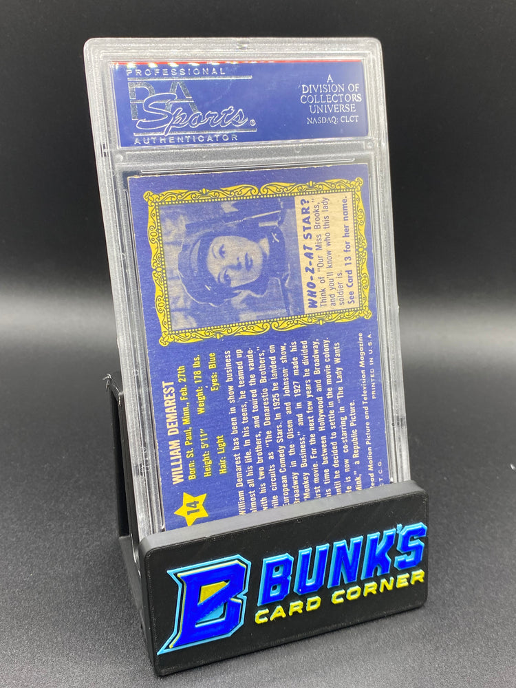 1953 William Demarest PSA 5