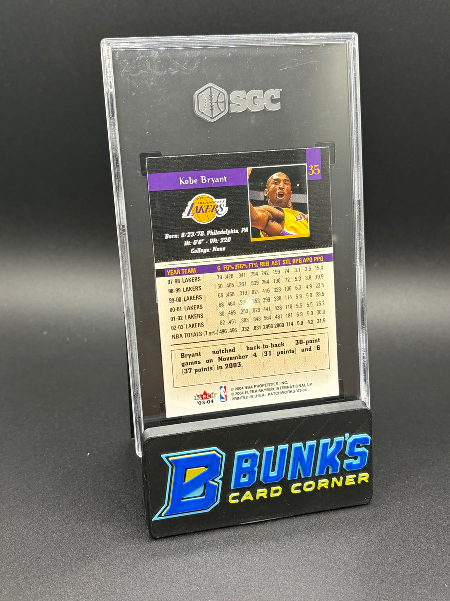 2003-04 Kobe Bryant Fleer Patchwork SGC 9.5