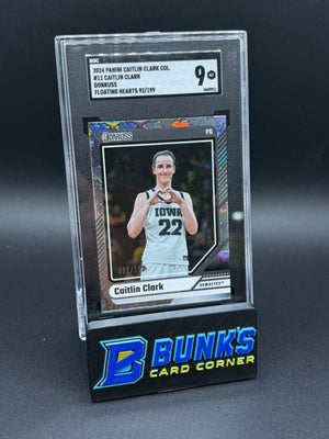 2024 Caitlin Clark Floating Hearts Donruss SGC 9 92/199