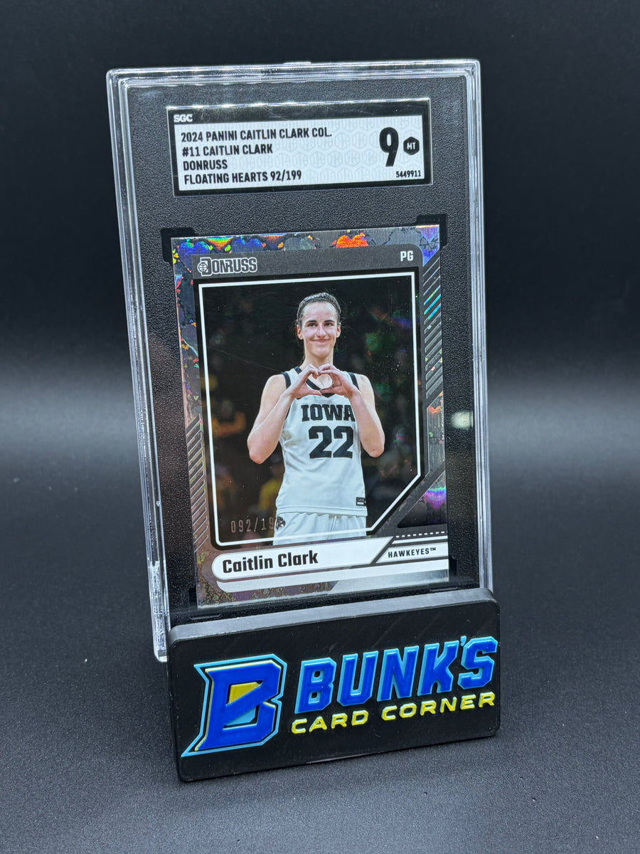 2024 Caitlin Clark Floating Hearts Donruss SGC 9 92/199