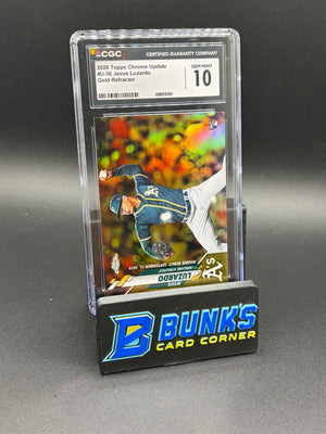 2020 Jesus Luzardo Gold Refractor Update CGC 10 RC 12/50