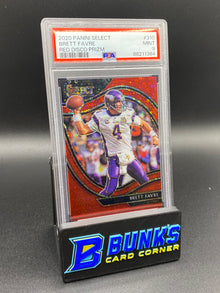 2020 Brett Favre Red Disco Prizm PSA 9