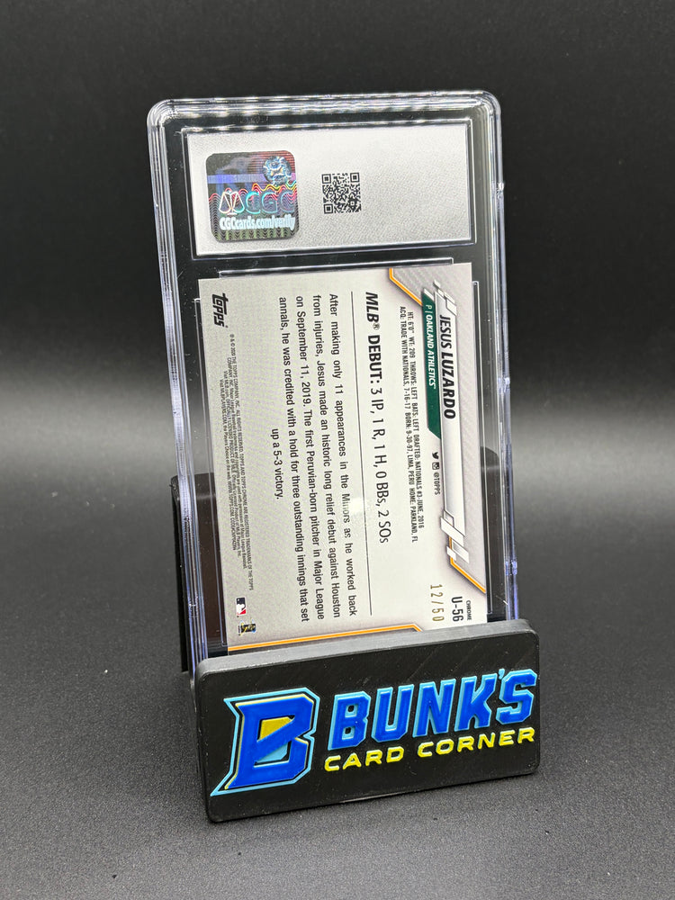 2020 Jesus Luzardo Gold Refractor Update CGC 10 RC 12/50