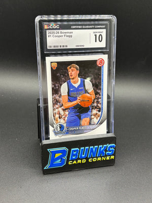 2025-26 Cooper Flagg Bowman CGC 10 RC