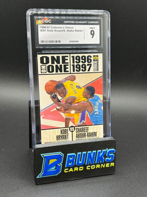 1996-97 Kobe Bryant & Shareef Abdur-Rahim Collector's Choice CGC 9