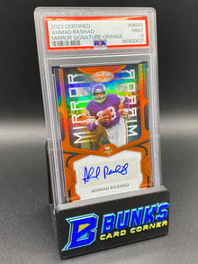 2023 Ahmad Rashad Mirror Sig. Orange PSA 9