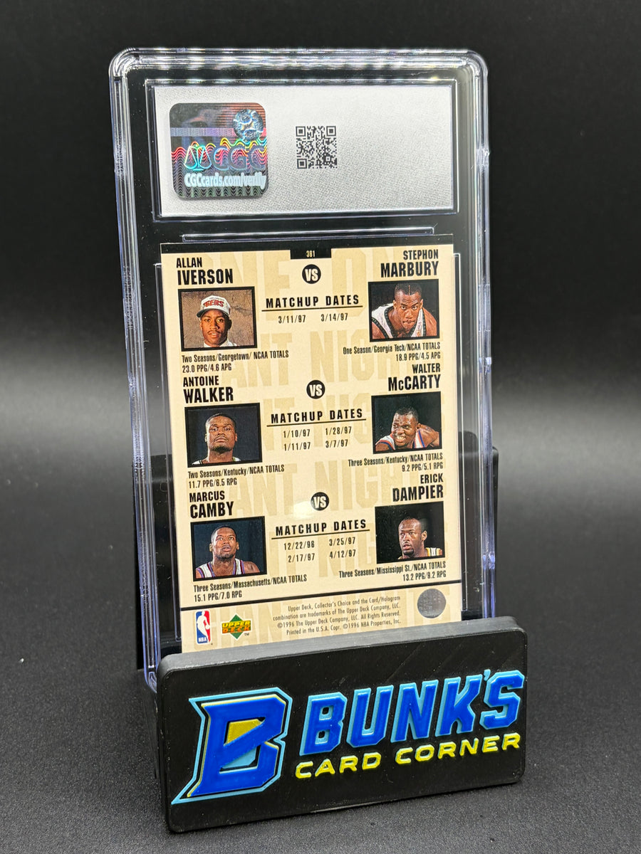 1996-97 Kobe Bryant & Shareef Abdur-Rahim Collector's Choice CGC 9