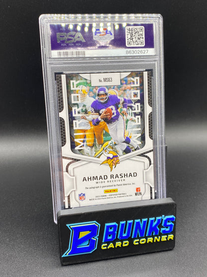 2023 Ahmad Rashad Mirror Sig. Orange PSA 9