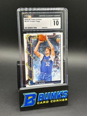 2025-26 Cooper Flagg Topps Holiday CGC 10 RC