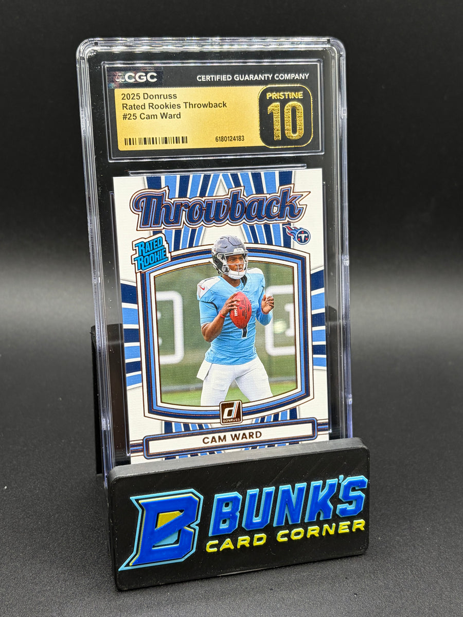2025 Cam Ward Rated Rookies Throwback CGC Pristine 10 RC