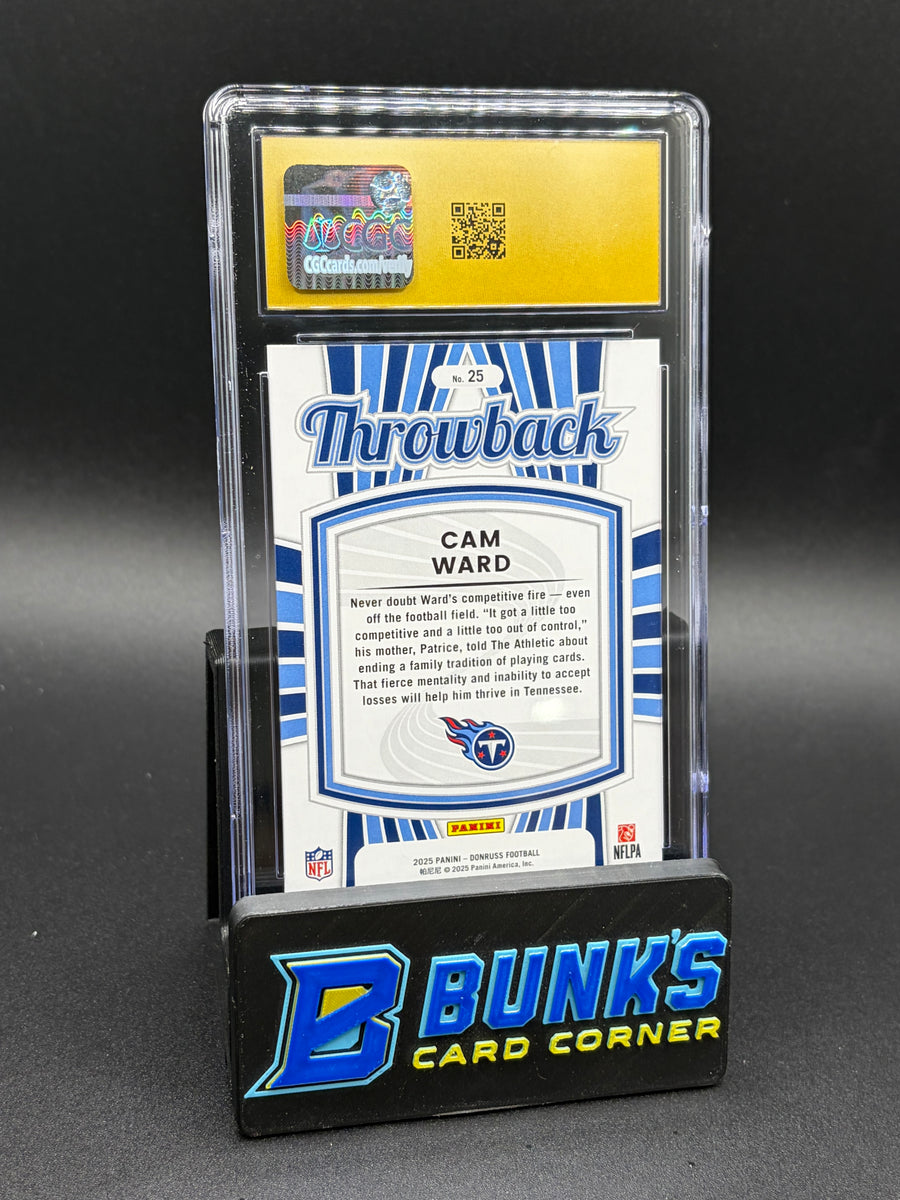 2025 Cam Ward Rated Rookies Throwback CGC Pristine 10 RC