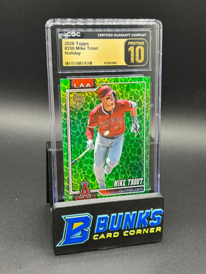 2026 Mike Trout Holiday Topps CGC Pristine 10