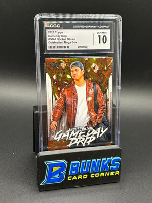 2026 Shohei Ohtani Celebration Mega Box Gameday Drip CGC 10