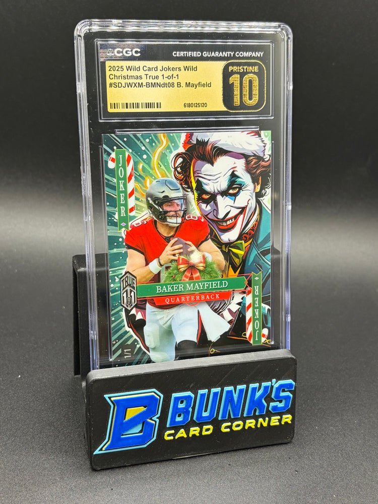 2025 Baker Mayfield Christmas True CGC Pristine 10 1/1