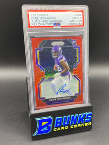 2021 Kene Nwangwu Auto Red Shimmer PSA Auto 10