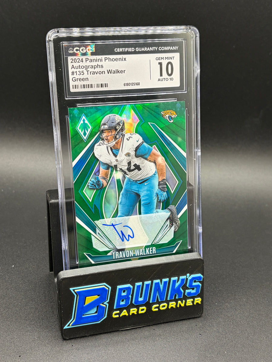 2024 Travon Walker Green Auto Phoenix CGC 10 Auto 10 17/25