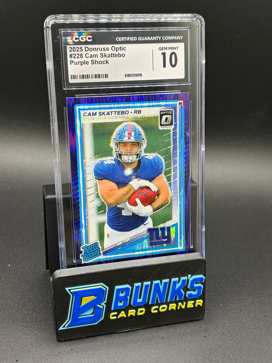 2025 Cam Skattebo Purple Shock Optic CGC 10 RC