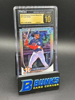 2025 Cam Smith Bowman Chrome Mega Box CGC Pristine 10 RC
