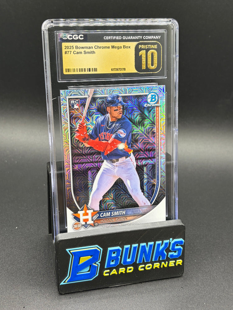 2025 Cam Smith Bowman Chrome Mega Box CGC Pristine 10 RC