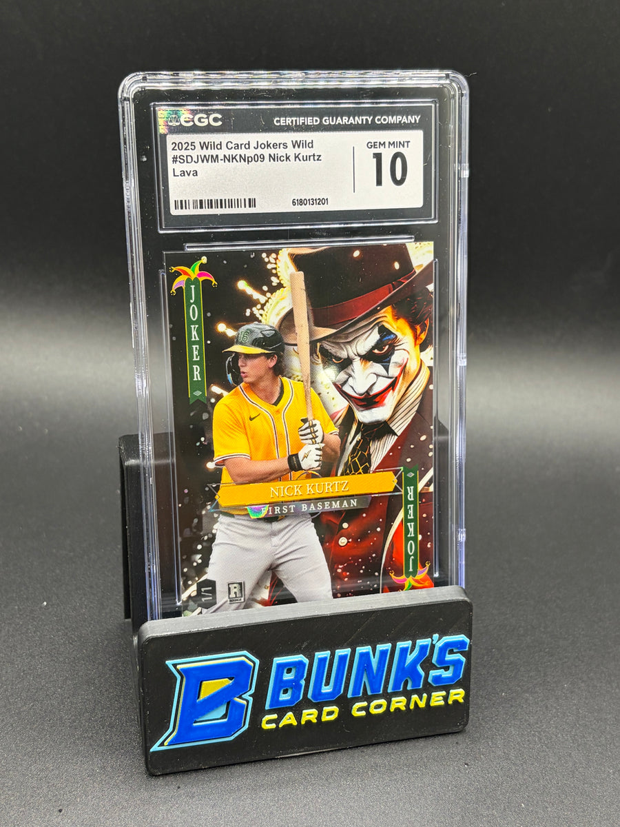2025 Nick Kurtz Lava Wild Card Jokers CGC 10 1/1