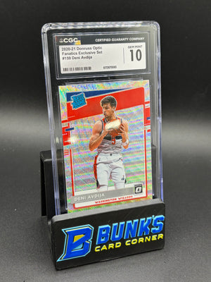 2020-21 Deni Avdija Fanatics Exclusive Set Optic CGC 10 RC