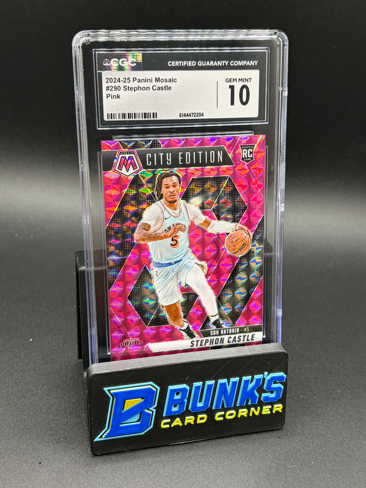 2024-25 Stephon Castle Pink Mosaic CGC 10 RC 14/175
