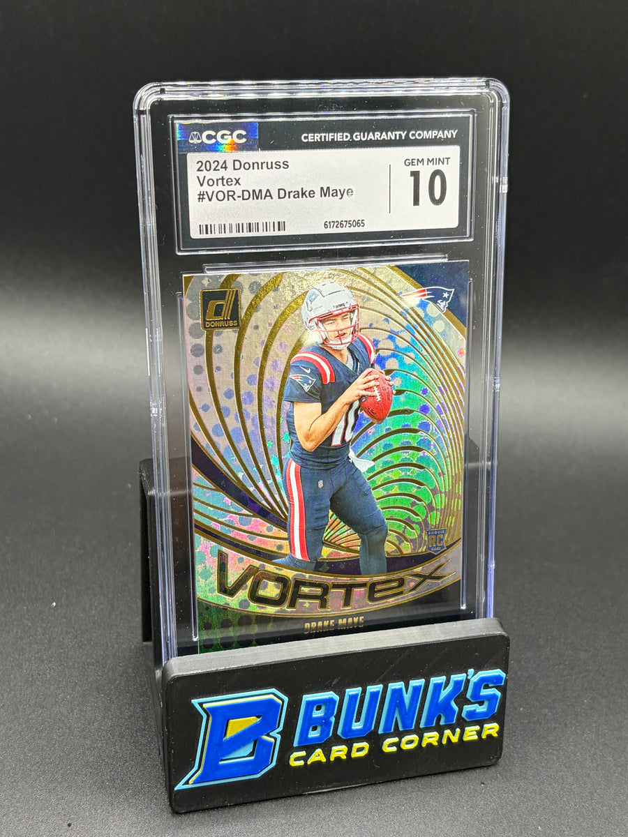 2024 Drake Maye Vortex Donruss CGC 10 RC