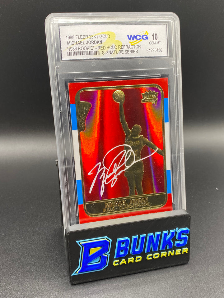 1998 Michael Jordan Red Holo Ref. WCG 10