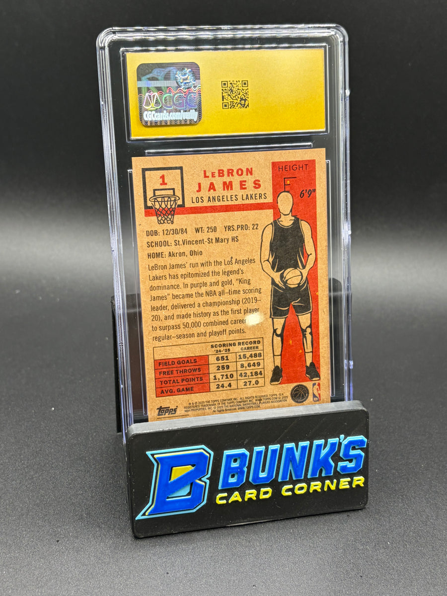 2025-26 LeBron James Topps Living Set CGC Pristine 10