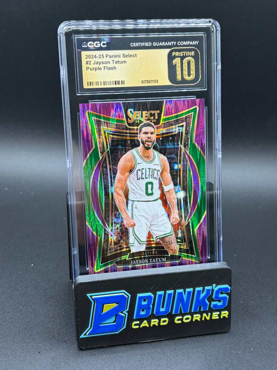 2024-25 Jayson Tatum Purple Flash Select CGC Pristine 10 52/249
