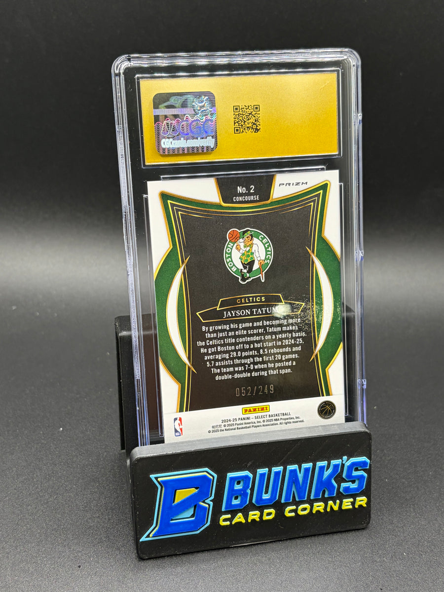 2024-25 Jayson Tatum Purple Flash Select CGC Pristine 10 52/249