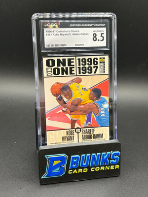 1996-97 Kobe Bryant & Shareef Abdur-Rahim Collector's Choice CGC 8.5