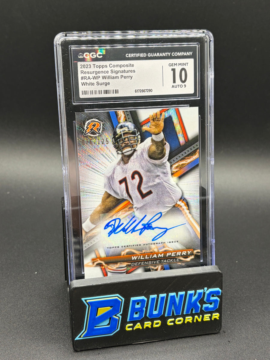 2023 William Perry White Surge Resurgence Signatures CGC 10 Auto 10 76/125