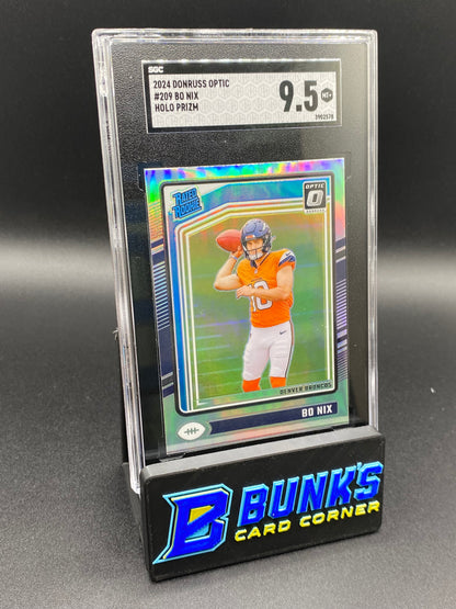 2024 Bo Nix Holo Prizm SGC 9.5