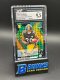 2025 Kaleb Johnson Choice Fusion Green & Black Rookie Auto CGC 9.5 Auto 10 22/25