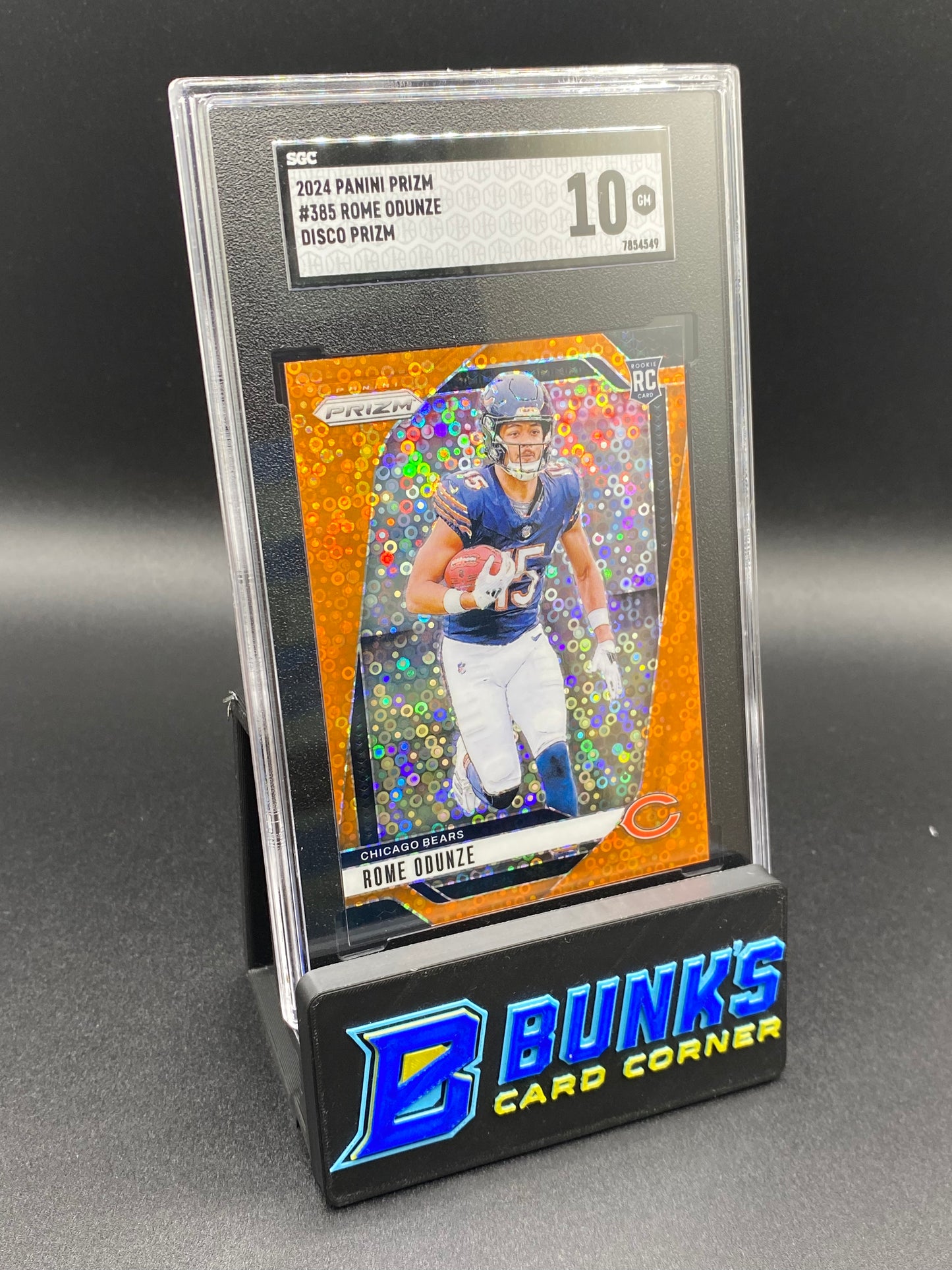 2024 Rome Odunze Disco Prizm SGC 10