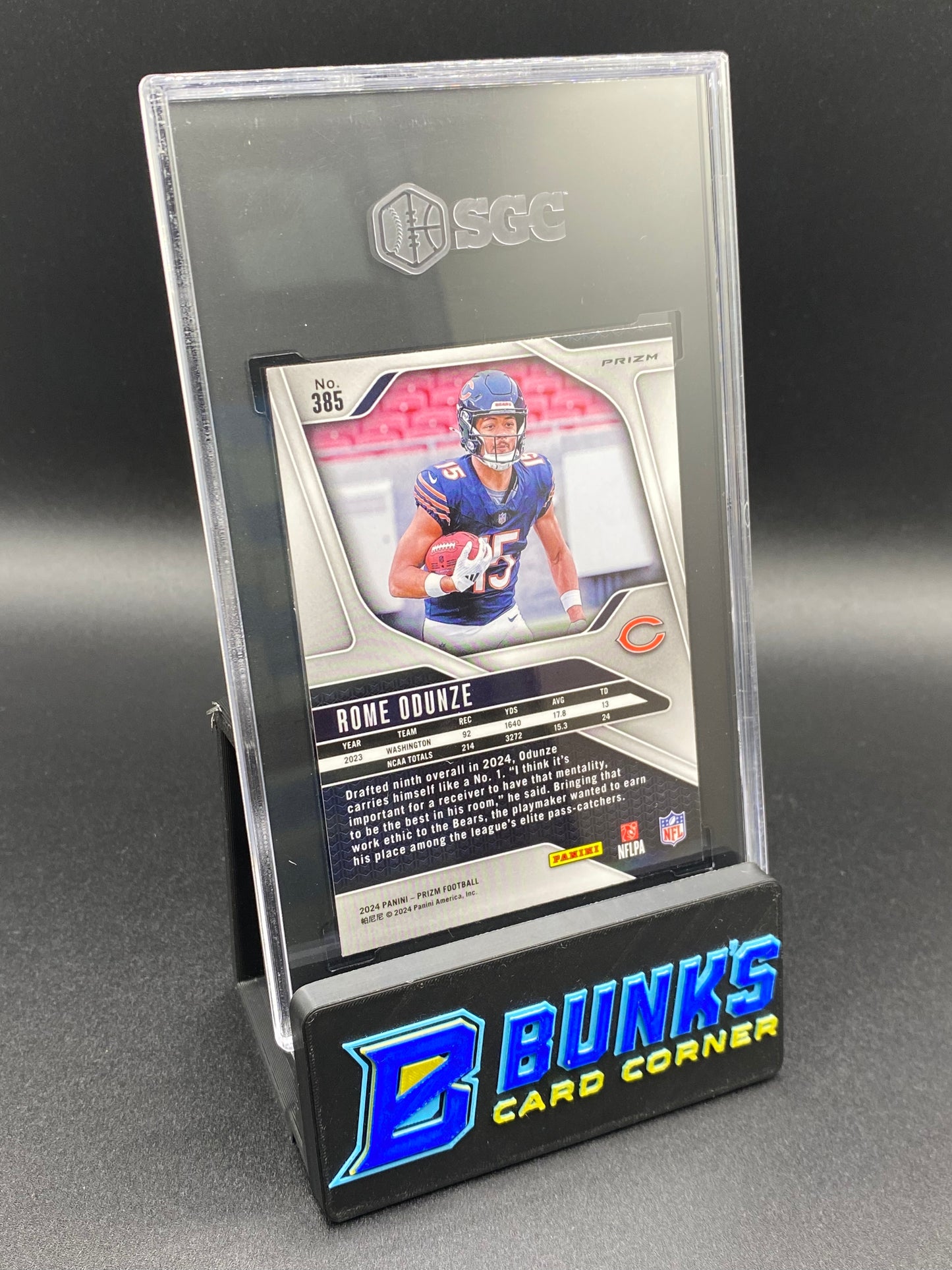 2024 Rome Odunze Disco Prizm SGC 10